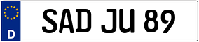 Truck License Plate